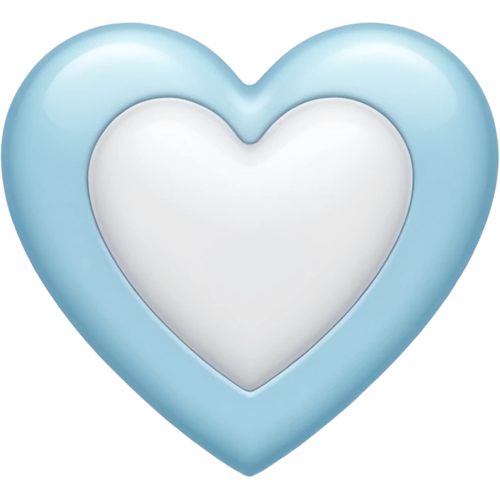 Beyaz kalp emoji