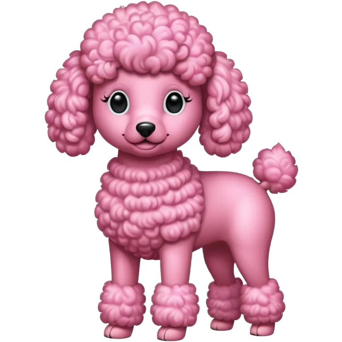 pink poodle emoji
