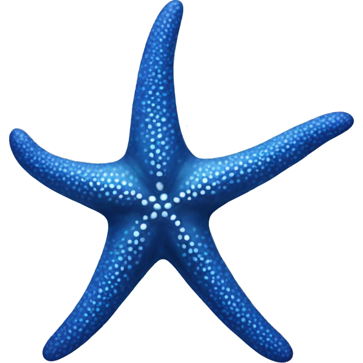 Blue Starfish no face emoji