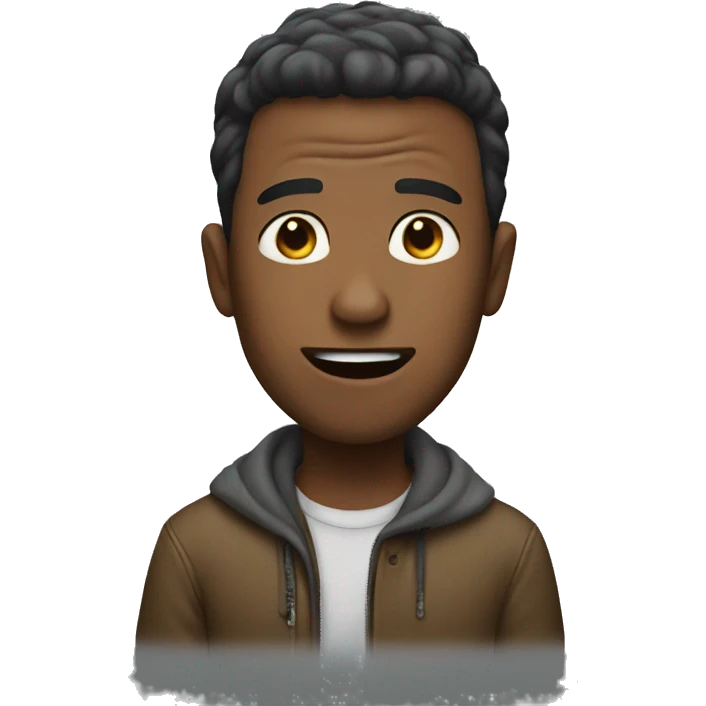 guy saying get out emoji