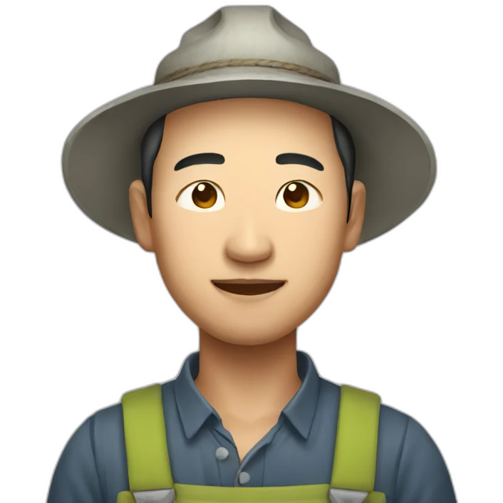 Chinese farmer emoji