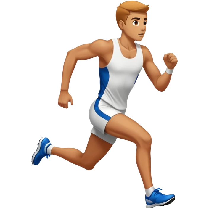 Track runner emoji