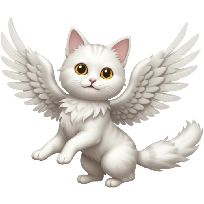Flying cat emoji