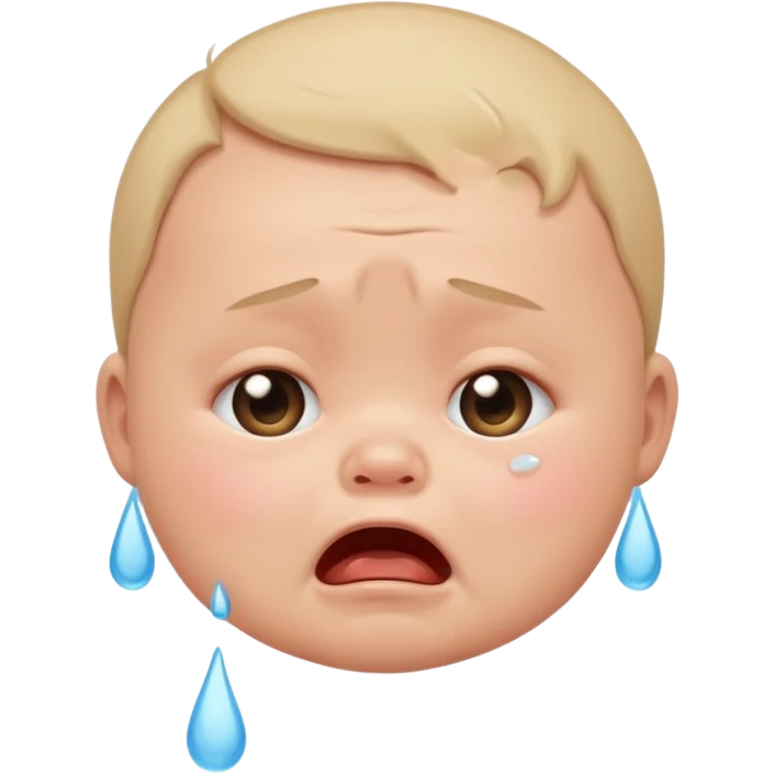 crying baby emoji