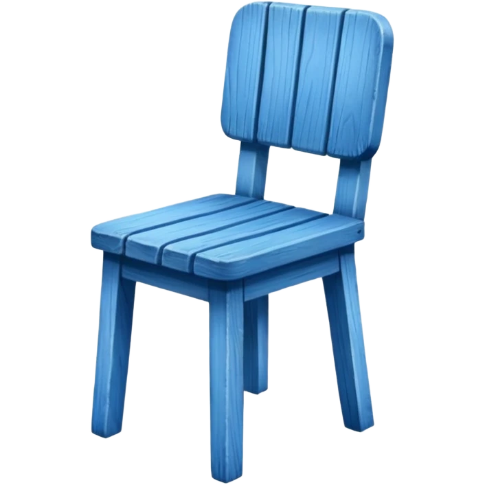 Blue chair emoji