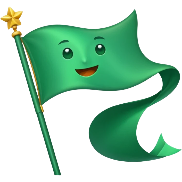 Green flag emoji