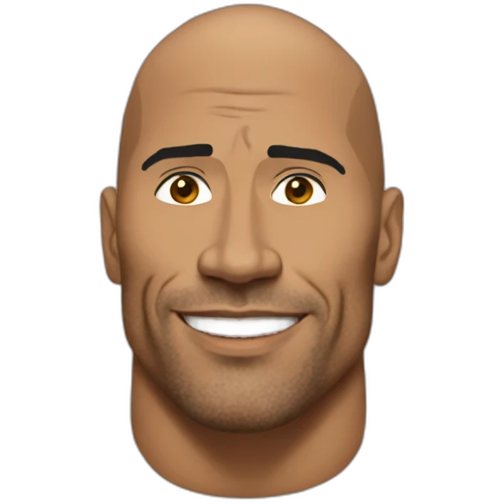 the Rock emoji