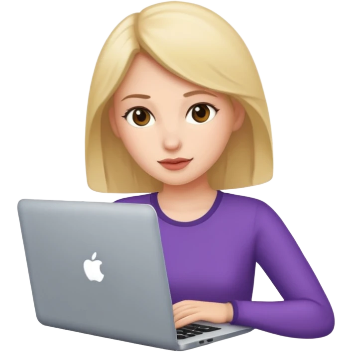Could you please make an emoji of a community manager woman with a laptop or iphone? emoji