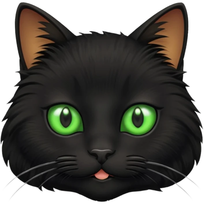 Black Kitty face emoji