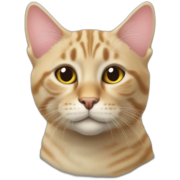 bobtail cat side angle portrait emoji