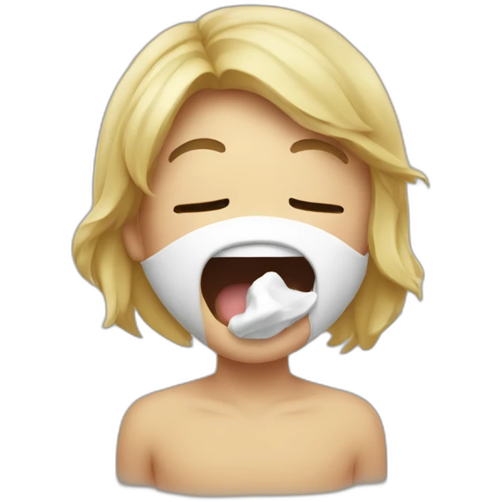 When you hold in a sneeze emoji