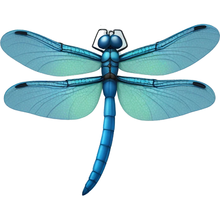 blue dragonfly emoji