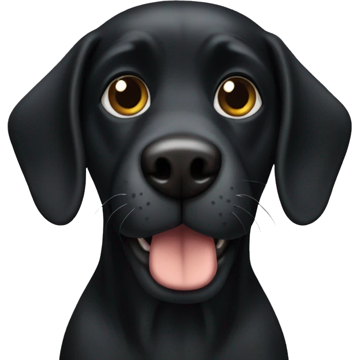 Black dog emoji