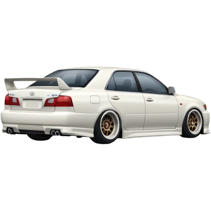 тойота Марк 2 JZX100 в дрифте вид сзади emoji
