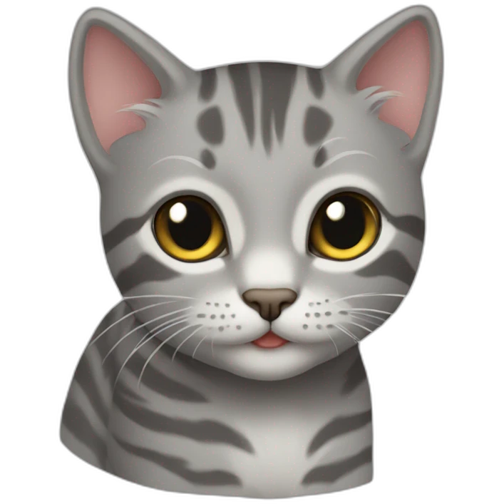 grey tabby cat kitten emoji