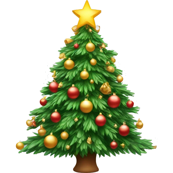 Pretty Christmas tree emoji