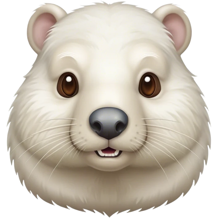 old senior white beaver emoji