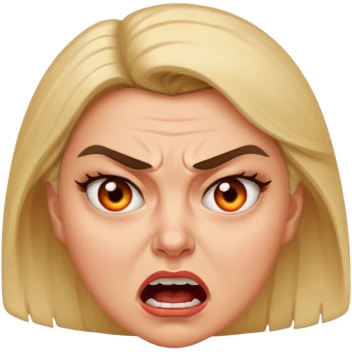 Female rage emoji