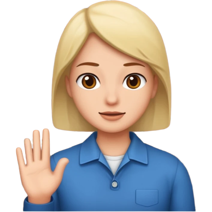Talking to brick wall emoji