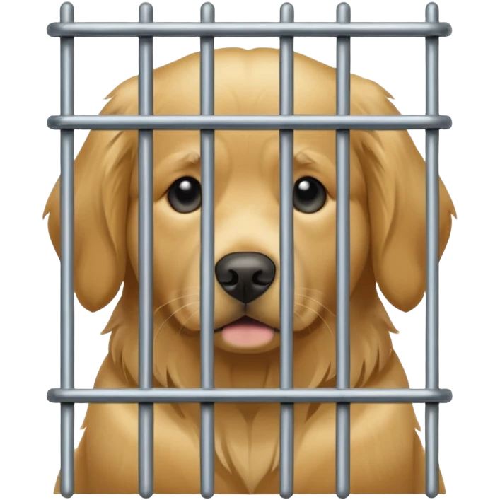 dog in cage emoji
