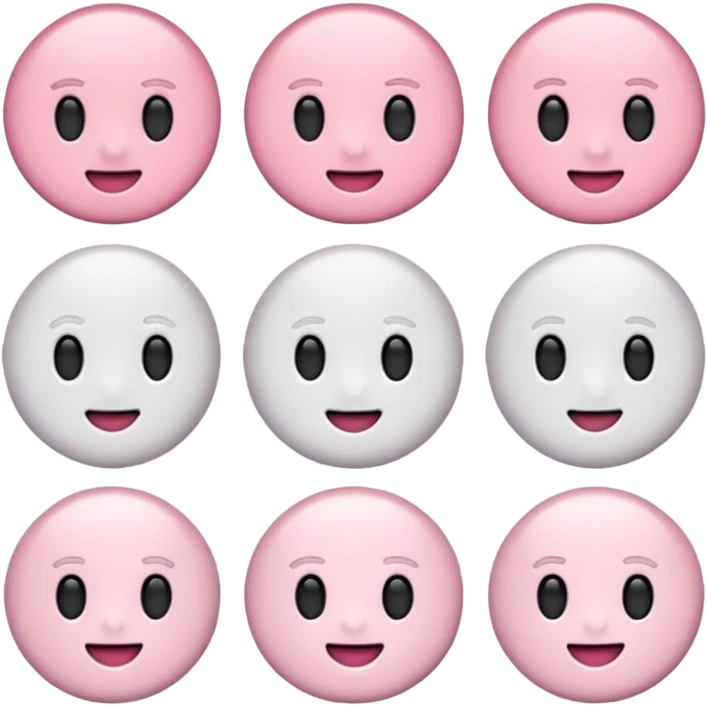 ❤️이모티콘에 흰색을 섞어서 파스텔톤으로 바꿈 모양은 똑같이 색만 다르게 emoji