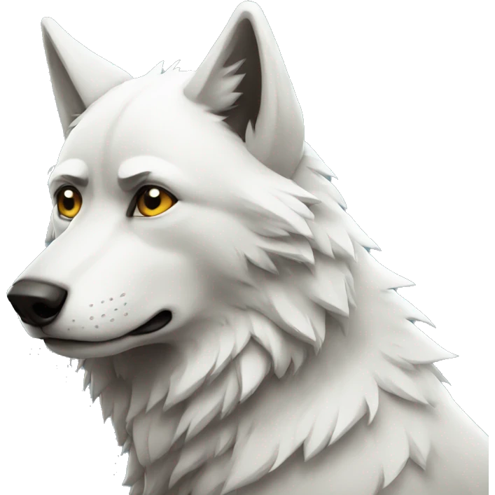 sad wolf emoji