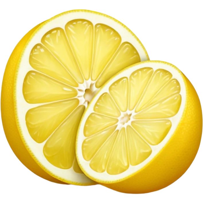 lemon cut in half  emoji