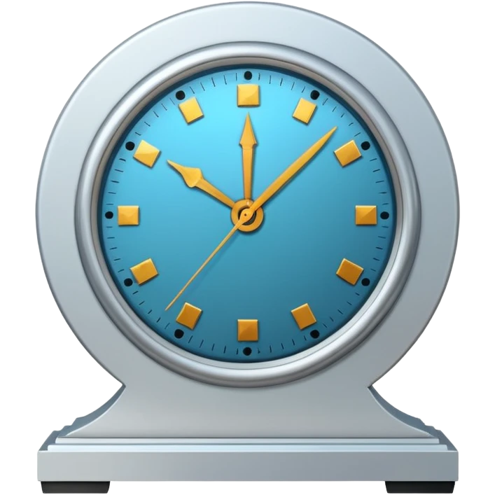 posmodern mantel clock emoji