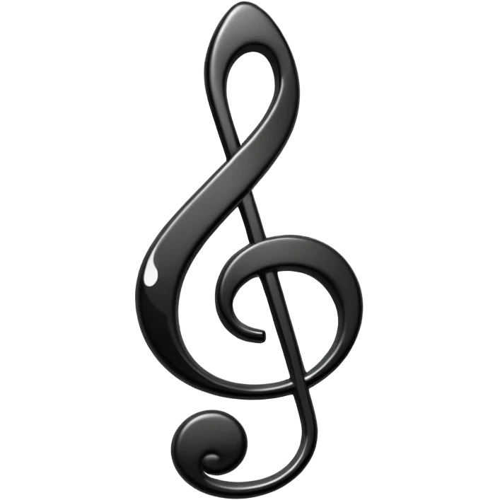 black music note emoji