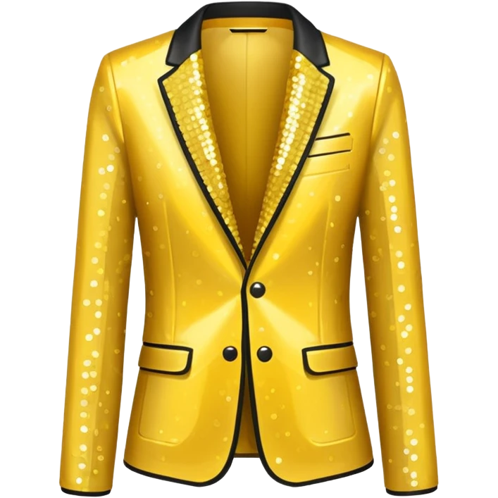 yellow sparkling jacket emoji