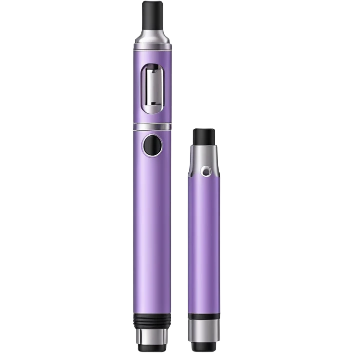 Realistic light purple vape pen emoji