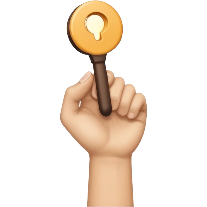 Handle on the hand emoji