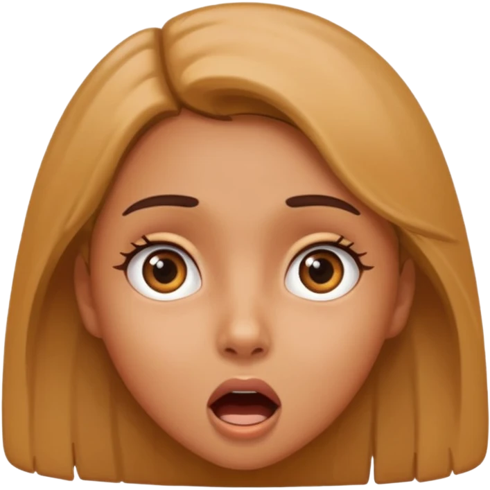 دختری که تعجب کرده emoji