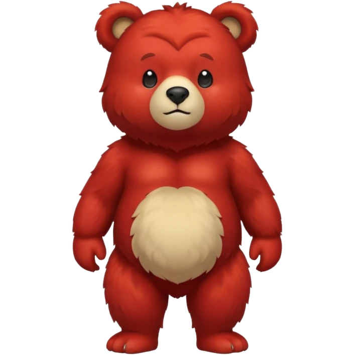 red bear emoji