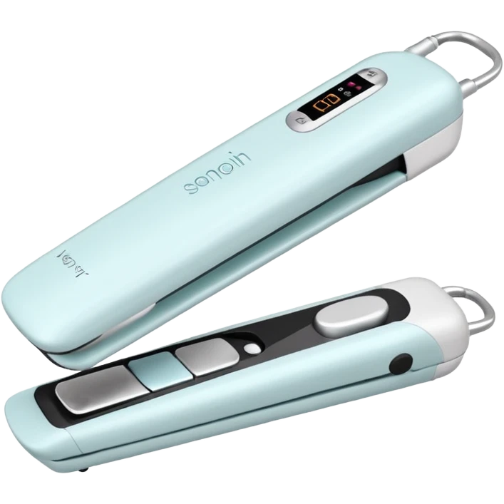 open pastel white hair straightener emoji