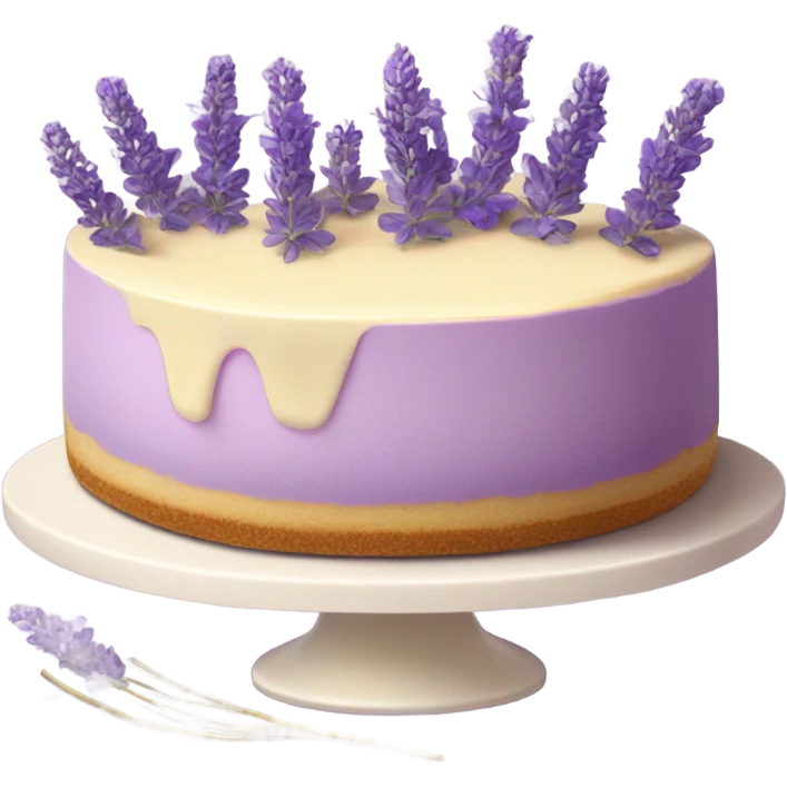 Lavender cheesecake emoji