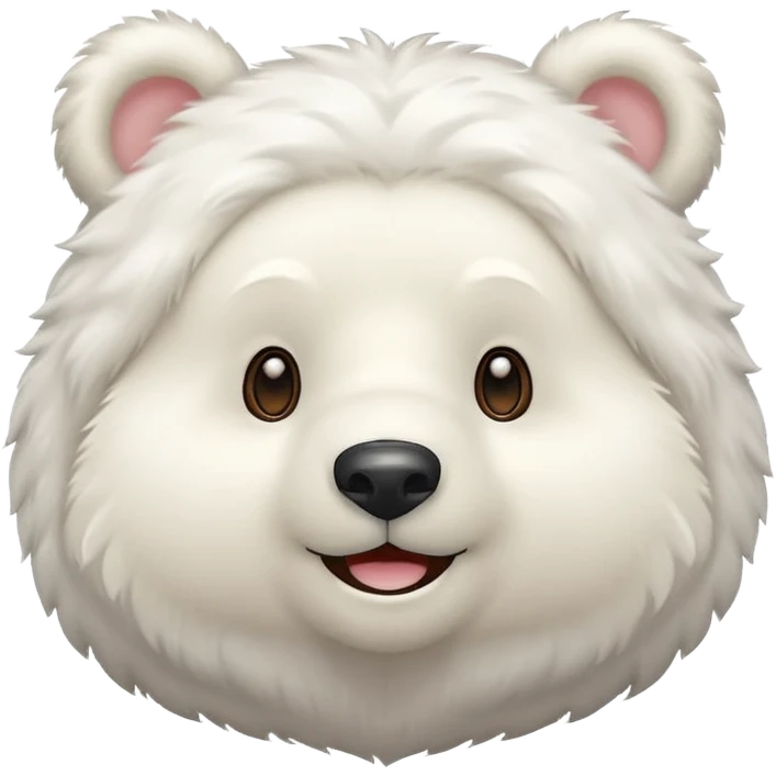 cute white bear emoji
