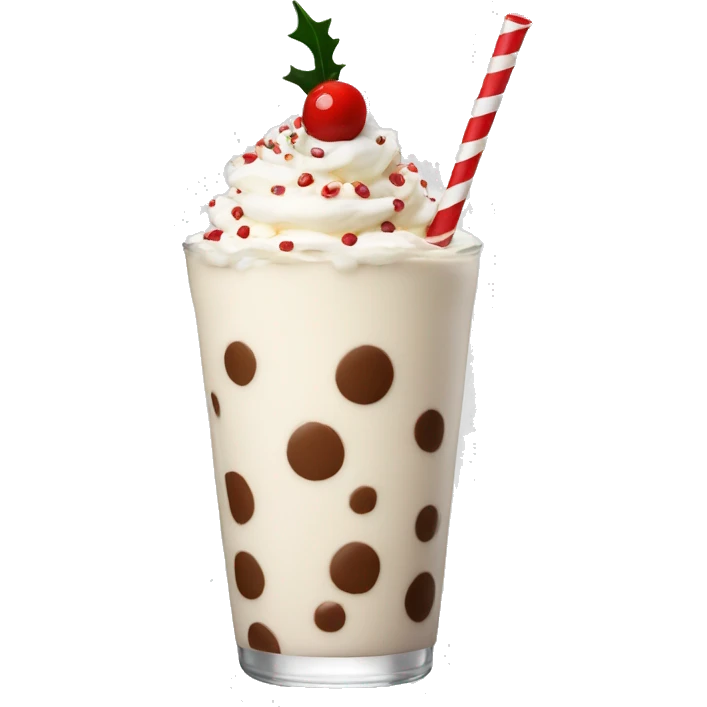 Christmas milkshake  emoji