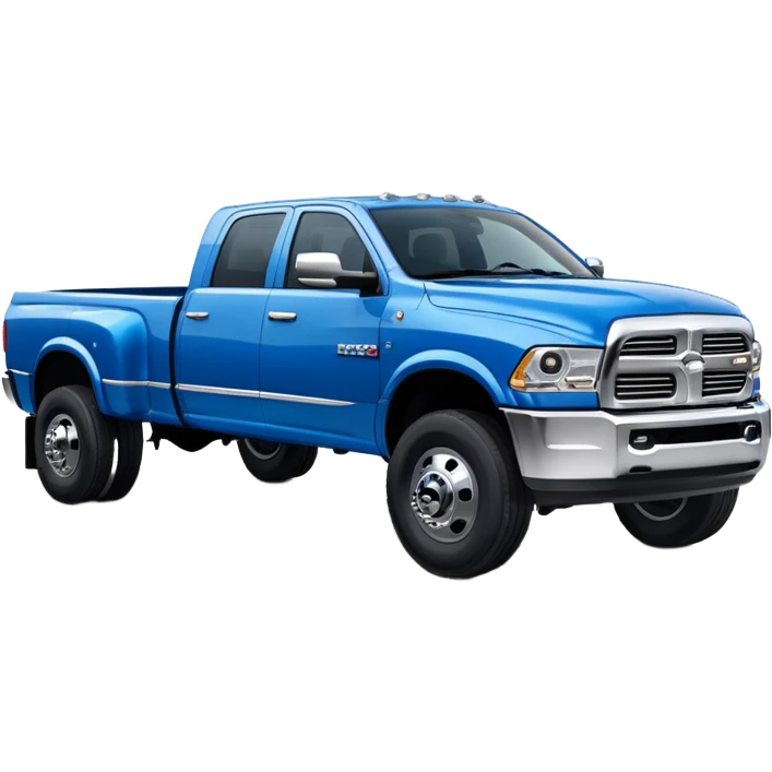 2nd gen dodge truck dually blue emoji | AI Emoji Generator