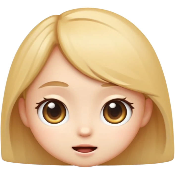 cute emoji, chibi cartoon style, big expressive eyes, soft lighting, smooth gradients, clean outlines, semi-realistic digital illustration, modern tech vibe, high detail, sticker style, transparent background emoji