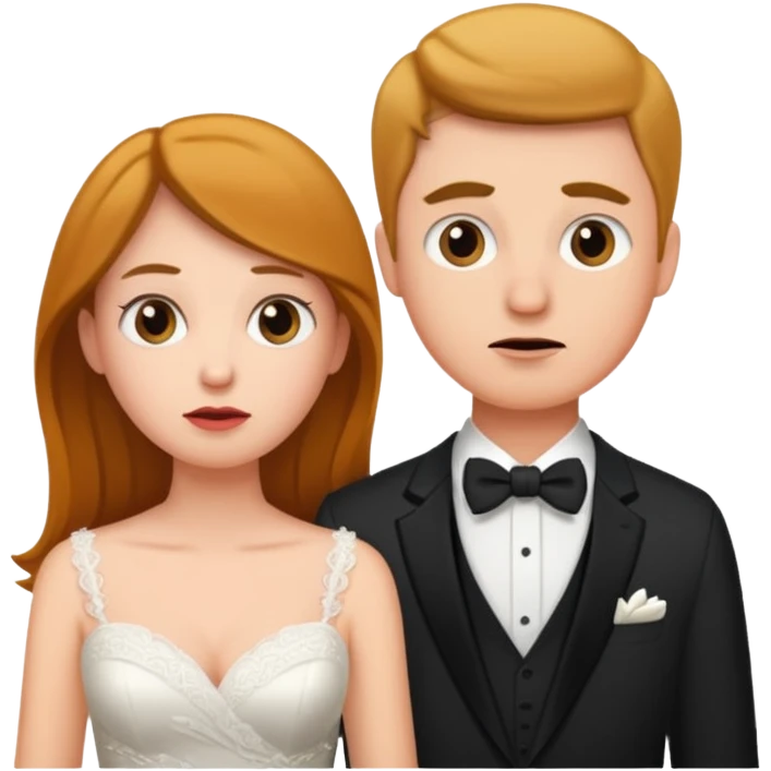 confused newlywed couple emoji
