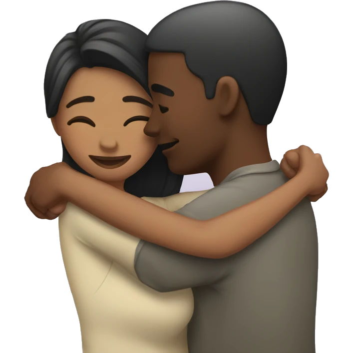 couple hugging emoji