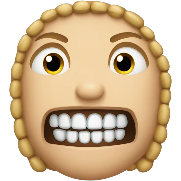 Beans  face teeth emoji