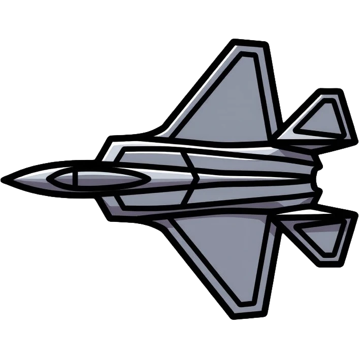 F-22 Raptor stealth fighter aircraft emoji