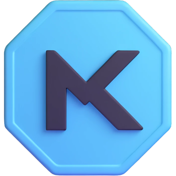 Twitter verification checkmark badge, light blue irregular octagon with white checkmark emoji