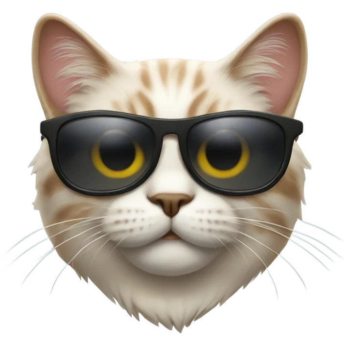 Cat wearing sunglasses emoji