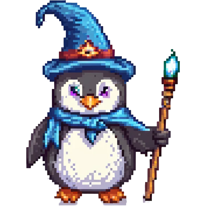 penguin wizard emoji