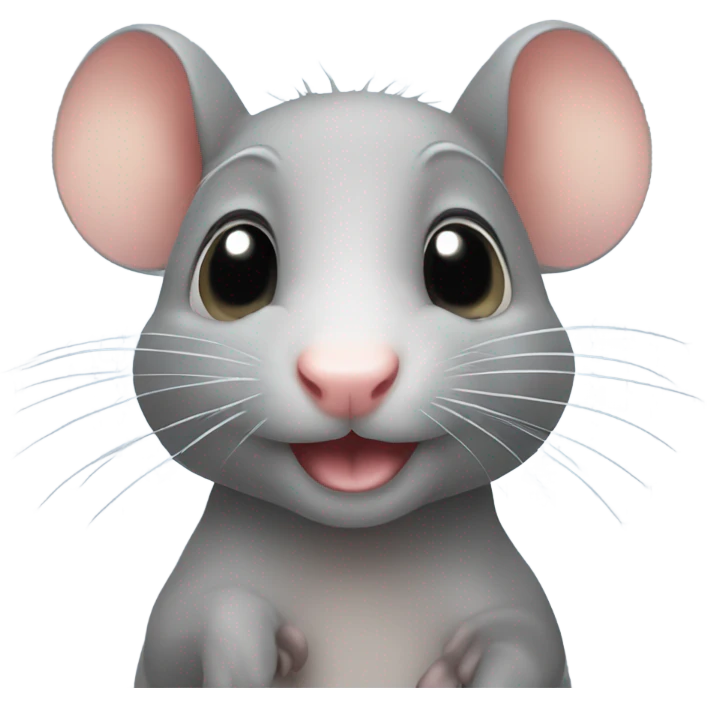 Cute little rat emoji