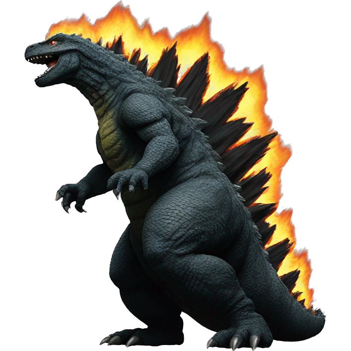 Godzilla fire emoji