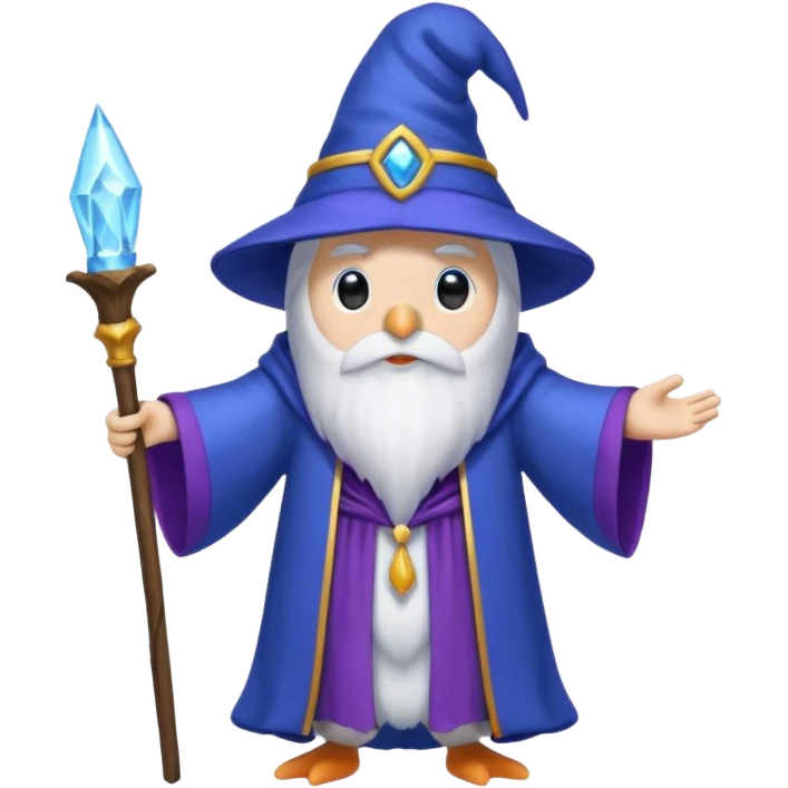 Penguin Wizard emoji